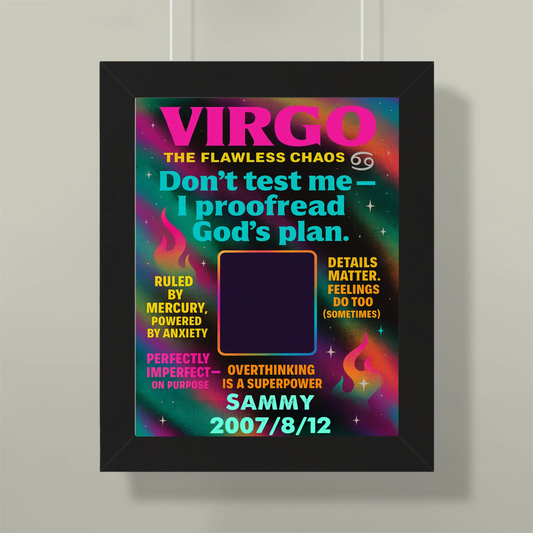 Custom Framed Vertical Poster