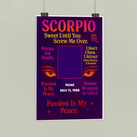 Scorpio Personalize Fine Art Posters